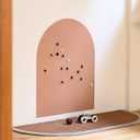 Magnetic Wall Decal Chalkboard for Kids CPC Certified Magnet Toy Arch Contact Paper for Wall Sticker Peel and Stick Self Adhesive Blackboard Home Decor Schooling (Milk Tea)