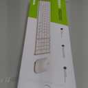 seenda Bluetooth Keyboard and Mouse for Mac, COS500 Multi-Device Rechargeable Keyboard Mouse with Quiet Keys, Full Size Slim Combo Compatible for MacBook Pro/Air, Mac, iPad, iPhone - White Silver