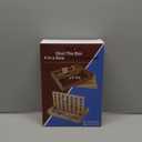 Glintoper Shut The Box & 4 in a Row Tables Game Set, Classic Wood Dice Game with Numbers & Line Up 4 Game for Kids Family, Living Room Rustic Coffee Table Decor, Travel Game Strategy Board Games