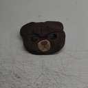 MANON ROSA Bulldog Muzzle: Adjustable Breathable Mesh Anti-Biting Anti-Eating Mask for Biting Licking Chewing Grooming - Cute Fun Dog Cosplay Hat (Medium,Bear)