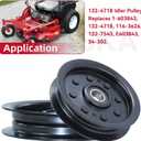 GELASKA 2 Pack 132-4718 Pulley Replaces eXmark 1-603843 Flat Idler Pulley, Toro 116-3626, 132-7543, E603843 for Toro Z147, Z153, Z149 Z150 X4850 X5450 Xs5450 Xs4850 Zx5400 Zx4800 Zx4820 Zx5420 Mowers