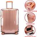 3PCS Clear PVC Luggage Cover Protectors Thicken Transparent Waterproof Suitcase for Travel Airplane 20"+24"+28"