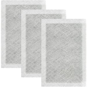 16x25 Replacement Filter Pads Compatible with Dynamic Air Cleaner 16X25 Refill, Fiberglass & Activated Carbon White, 3 Pack
