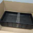 RooTrimmer 1020 Flat Seed Starter Trays 10 Pack, Plastic Nursery Pots Trays & Seeds Potting Plants Tray, Durable Carrying Seedling Starting Tray for Planting (Black)