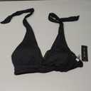 Tempt Me Women Solid Black Bikini Top (M)