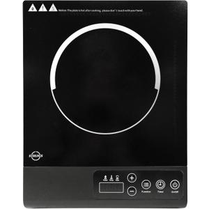 Portable Induction Cooktop, 1200W Sensor Touch Electric Induction Cooker Hot Plate, 6.7" Heating Coil, 9 Power 9 Temperature Setting Countertop Burner with Timer