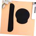 Memory Wrist Rest Keyboard and Mouse Pad Set Ergonomic Support for Comfortable Typing and Gaming Elastic Design for Home Office Use Black