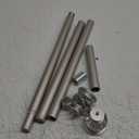 Shower Curtain Rod 27 to 60 Inch,1 Inch Diameter Shower Rod for Bathroom, No Drilling Tension Curtain Rod for Window, Adjustable Spring Tension Rod,No Drilling No Rust,Silver