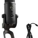 Logitech for Creators Blue Yeti USB Microphone - Blackout
For PC and Mac, gaming, recording, streaming, podcasting, Blue VO!CE effects, plug and play, studio use