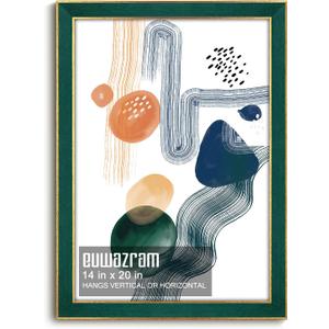 14x20 Poster Frame for Photos and Art, Suede Green, 1 Pack, 14 x 20 in
