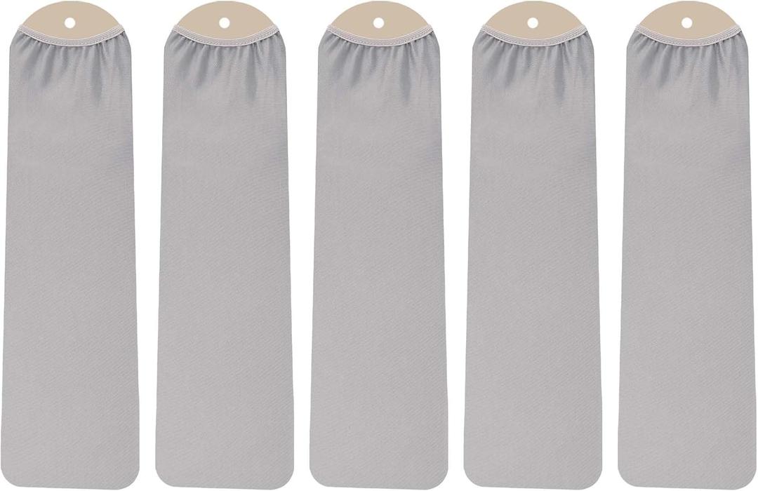 Fan Blade Covers Suitable for Most Ceiling Fan Blades- Fits Fan Blades 5-6" Wide, 19.5-22" Long-Light Gray- 5 Pack
