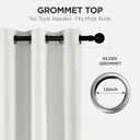 Joydeco White Blackout Curtains 84 Inches Long - 100% Blackout Curtain 2 Panels Set, Grommet Thermal Insulated Window Drapes for Bedroom Living Room (Pure White,52" Wx84 L)