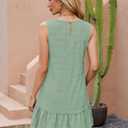 Naggoo Womens Sundress Summer Dresses for Women 2026 Sleeveless Tank Dress Spring Beach Boho Mini Dress (Green, XXL)