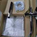 Veken 10" Luxurious All Metal Rain Shower Head with Handheld, High Pressure Rainfall Shower Heads wih Extension Arm, Wide Dual Showerhead with Spray Combo, Bathroom Accessories, Chrome, Silver