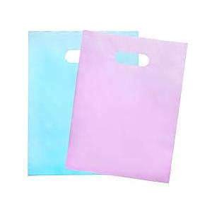 Choice Marts Merchandise Bags Pastel Pink & Pastel Blue Color 200 Count 9"x12" Size 1.5Mil Thick