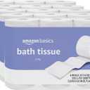 Amazon Basics 2-Ply Toilet Paper, 30 Rolls = 120 Regular Rolls, 350 Sheets, (Pack of 30), Unscented (350 sheet (Pack of 30))