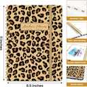 Planner 2026-2027, Academic Year Monthly and Weekly Calendar Planner, Jul 2026 - Jun 2027, Hardcover Teacher Student Planning Agenda book with Tabs, Perfect for School Office Supplies, 8.5" x 11" - Leopard