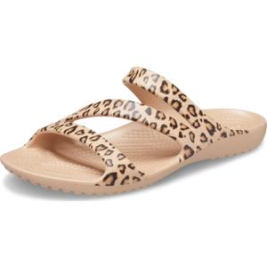 Crocs Women's Kadee II Strappy Sandals (8, Leopard)