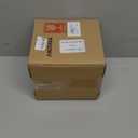 CHI AN HOME 5.7" Square Tissue Box Cover, Handmade Checkered Cube Tissue Box Cover with Capiz Shells, Decorative Tissue Holder for Living Room, Bathroom, Bedroom or Office (Navy Blue)