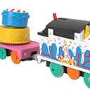 Thomas & Friends Motorized Toy Train, Wobbly Cake Thomas Engine with Cargo Cars & Pieces for Pretend Play Preschool Kids Ages 3+ Years
