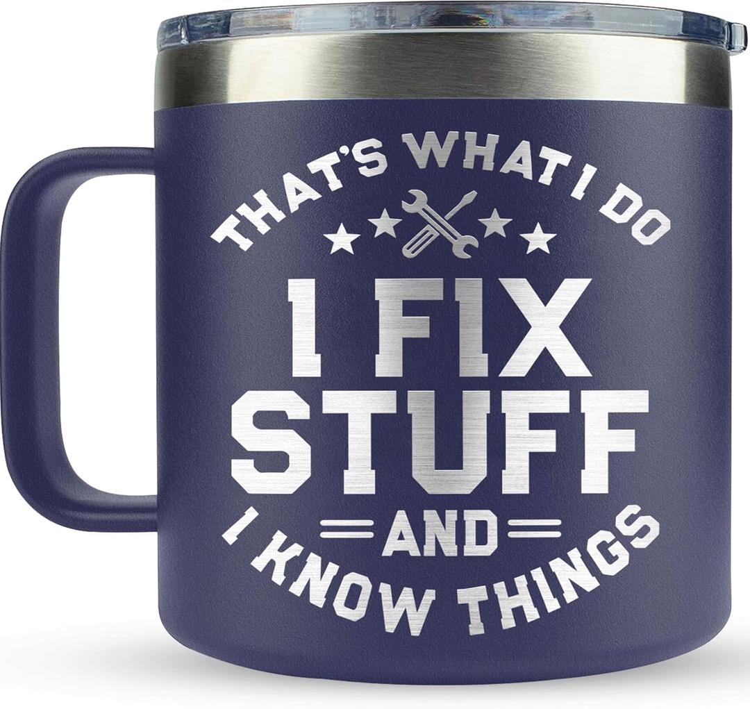 Christmas Gifts for Men, Dad, Husband - Birthday Gifts for Mens Unique - Stocking Stuffers for men, Dad - Dads Birthday Gift Ideas - Gag, Funny mens Gifts for Christmas, Birthdays - 14Oz Men Mug