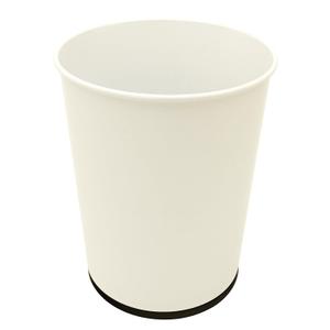Bath Bliss 5 Liter Small Wastebasket | Round Open Top | Trash Can | Bathroom | Bedroom | Kitchen | Office | Dorm | Disposal Waste Bin | Garbage | White (1 Pack)