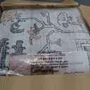 Washable Area Rug 8x10, Area Rugs Stain Resistant Neutral Washable Rugs for Living Rooms Bedroom Vintage Non-Slip Thin Large Size Area RugBrown