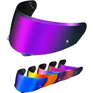 PSLER i90 Visor - HJ-33 Helmet Tinted Visor i90 Face Shield Motorcycle Helmet Visor for i90 HJ-33,Deep Purple (Purple)