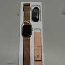 Smart Watch for Women Fitness Tracker: Gold Smart Watches for Women Digital Mens watches Make/Answer Call Waterproof Running Smartwatch Android Phone iPhone Samsung Compatible Heart Rate Monitor