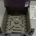 bella 4Qt Slim Air Fryer, Fits-anywhere Kitchenware, EverGood Ceramic Nonstick Coating, Adjustable Temperature, 6 Preset Cooking Options, 60 Min Auto Shutoff w Audible Tone, 3.3lb Capacity, Plum