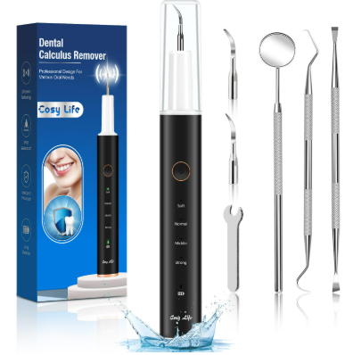 Electric Plaque Tartar Remover for Teeth - Safe Ultrasonic Tooth Cleaner Dental Tools Teeth Cleaning