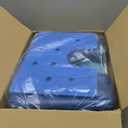 U-Shaped Folding Shower Chair, 17.3"Stainless Steel Shower Stool for Inside Bathtub, 450lbs Non-Slip Portable Travel Foldable Bath Seat for Elderly, Seniors, Disabled, Tool-free Assembly, Blue