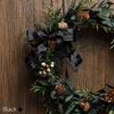 LaRibbons 12 Pack Black Velvet Christmas Bows for Gift Wrapping, 4" x 3.74" Decorative Velvet Gift Bows with Twist Tie for Presents, Tree, Wreath & Holiday Decorations