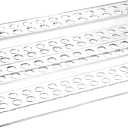 Acrylic Pen Holder, 48-Slots Pen Display Stand 2 Tier Pencil Display Desk Stand Clear Eyebrow Pen Stand Makeup Brush Rack Organizer for Home Office Desk School Supplies