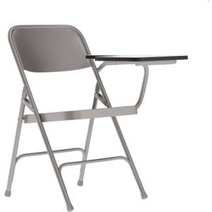 Flash Furniture Ralph Premium Steel Folding Chair with Left Handed Tablet Arm (Set of 1)