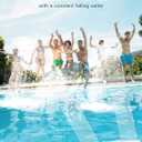 2025 Upgraded Higher Pool Fountain for Above Ground and Inground Pools, 360 Adjustable Dual Spray Waterfall Pool Sprinkler Cooler, Outdoor High-Pressure Pool Accessories for Cooling and Relaxation (White)