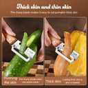 Premium Vegetable Peeler with Wooden Handle and Bottle Opener Stainless Steel Blade Kitchen Tool for Fruit Apple Potato Pumpkin Papaya Zucchini