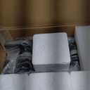 Unicozin Modern Bathroom Light Fixtures, 4 Light Vanity Lights Over Mirror, Black Wall Lamp with Clear Glass for Living Room Cabinet Bedroom Porch