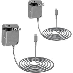 2 Pack DS Lite Charger, Charging Adapter for Nintendo DS Lite, 100-240V AC Wall Power Adapter