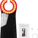 Handheld Vein Finder Light, Rechargeable Vein Viewer for IV Access Phlebotomy for Nurse Clinics Homes Use for Various Skin People, Black