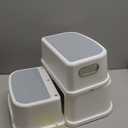 Toddler Step Stool,2 Step Stools for Kids with Anti-Slip Surface and Rubber Bottom, Kids Step Stool Poop Stool for Toilet Potty Training, Bathroom, Kitchen(Include 2 Ducks) (Gray)