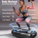 Renoj Vibration Plate Exercise Machine, 450Lbs Capacity Full Body Workout Platform, LED Display, Bluetooth Audio, Resistance Bands for Home Gym Office Fitness, Lymphatic Drainage and Weight Loss