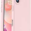 Vooii Compatible with iPhone 16 Case, Liquid Silicone Upgrade [Camera Protection] [Soft Anti-Scratch Microfiber Lining] Shockproof Phone Case for iPhone 16 6.1 inch - Chalk Pink