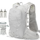 IX INOXTO Running Hydration Vest for Men & Women - 3L Water Backpack for Trail Running, Marathon, Race & Hiking (Grey)