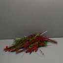 XunYee 32 Pcs Glitter Christmas Tree Picks Decorations Red and Lime Green Christmas Picks Artificial Xmas Berry Stems Branches Candy Shape Twigs for Xmas Tree Topper Vase Fillers Wreath Crafts