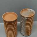 vensovo 3 Inch Terracotta Plant Saucer Pots Tray - 32 pcs Mini Planter Saucers for Indoor & Outdoor Plants, Small Clay Trays Perfect for 2 Inch 2.5Inch Flower Pot (Brown)