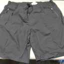 G Gradual Mens Swim Trunks with Compression Liner 7"/9'' Quick Dry Board Shorts Swimsuit Bathing Suit for Men Zipper Pockets (Black, XXXL)