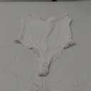 SUUKSESS Women Square Neck Lace Bodysuit Sleeveless Spaghetti Strap Tank Top (Medium, Snow White)