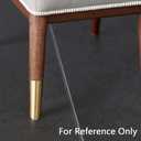 LC LICTOP Conical Furniture Leg Cover 4Pcs, H 3.15 Inch & D 1 Inch to 1.5 Inch, Modern Style Feet Cover for Nightstand, Coffee Table, Chair, Sofa, Brass Tone Zinc Alloy Foot Tip Sleeves