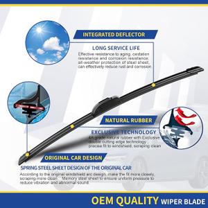 3 wipers Replacement for 2017 2021 2022 Honda CRV CRV, Windshield Wiper Blades Original Equipment Replacement 26"/17"/12" (Set of 3) U/J HOOK